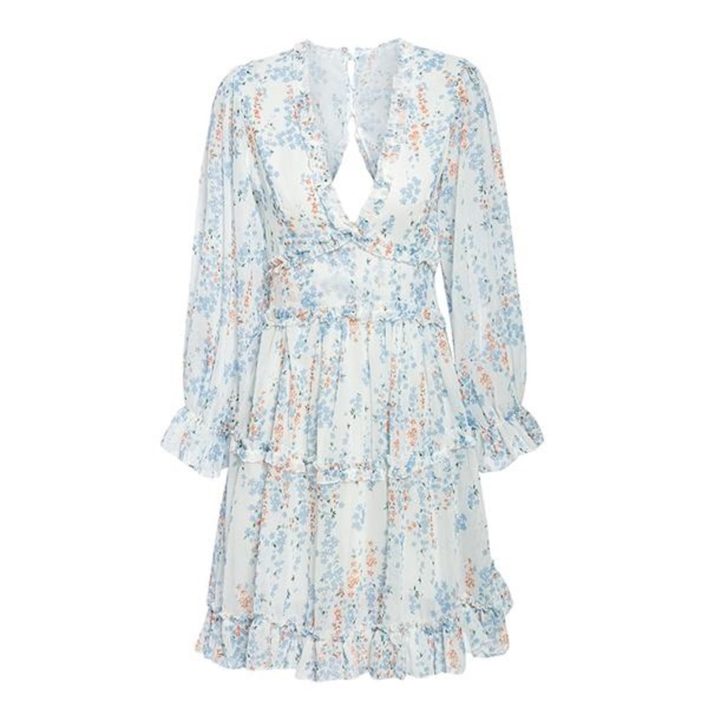 FLORAL PRINT RUFFLE DRESS | BOUTIQUE - Picture 9 of 11